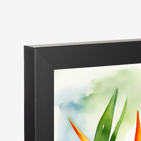 Black frame art print