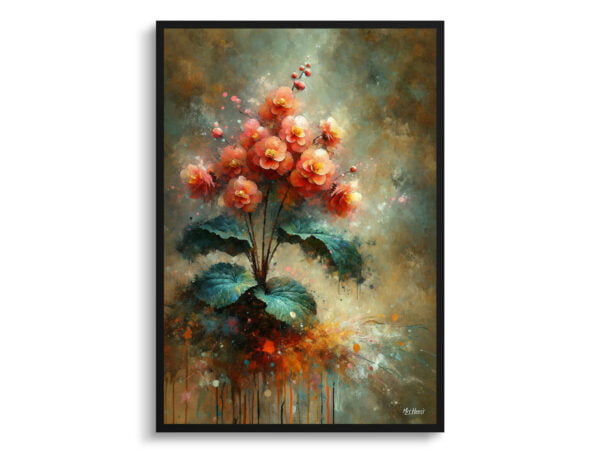 oil whimsical flowers begonia infernobegonia front view