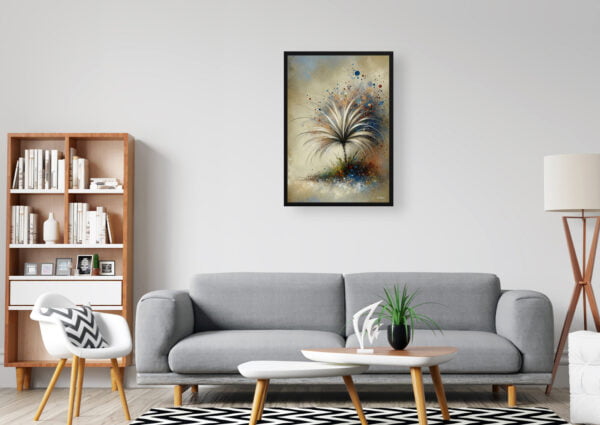 oil whimsical flowers stipa ichujarava ischu office