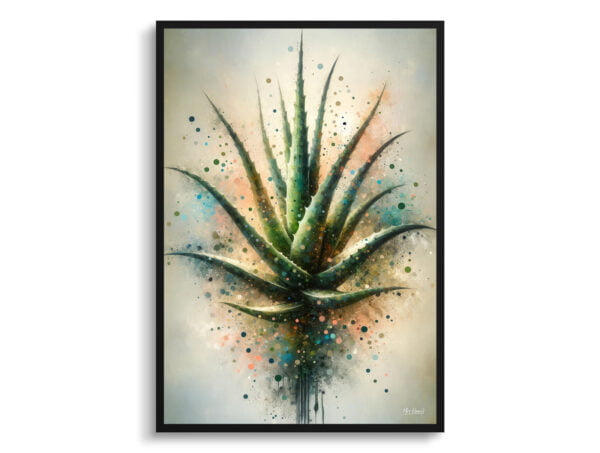 oil whimsical home plants aloe veraaloe barbadensis front view