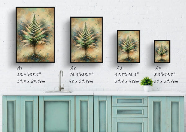 oil whimsical home plants boston fernnephrolepis exaltata print size comparison