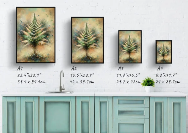 oil whimsical home plants boston fernnephrolepis exaltata print size comparison