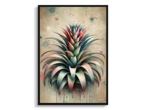 oil whimsical home plants bromeliadsbromeliaceae front view