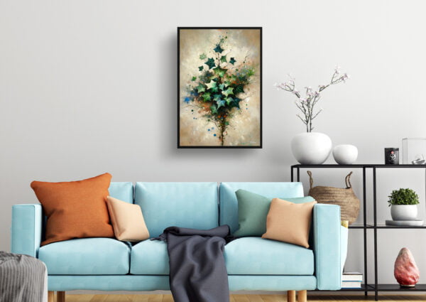 oil whimsical home plants english ivyhedera helix living room