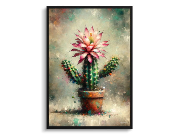 oil whimsical home plants thanksgiving cactusschlumbergera truncata front view