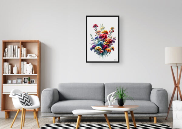 watercolour realist flowers wallflowerserysimum office