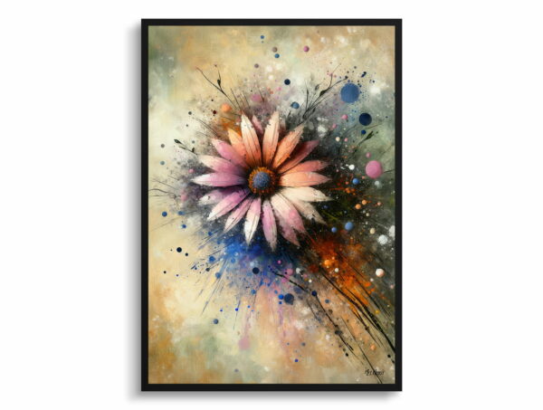 oil whimsical flowers african daisiesgazania front view 1