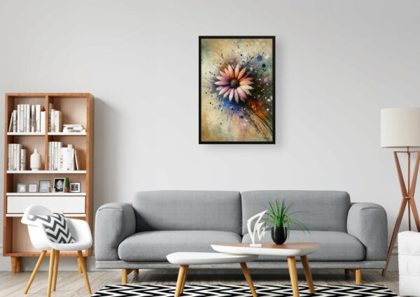 oil whimsical flowers african daisiesgazania office 1