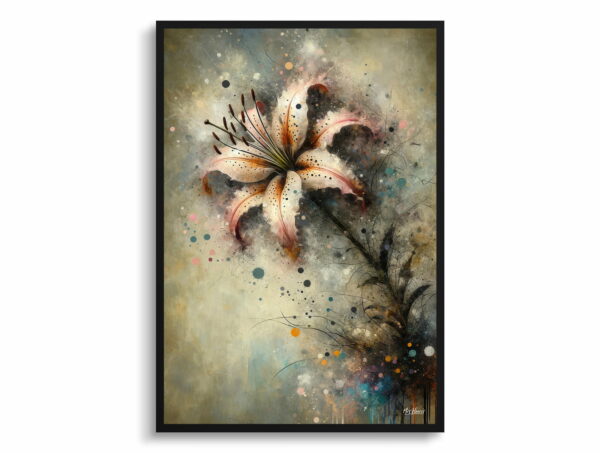 oil whimsical flowers fawn lilieserythronium front view 1