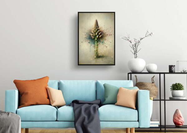 oil whimsical flowers gijnlimasparagus officinalis living room 1