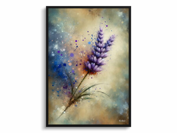 oil whimsical flowers lavenderlavendula front view 1