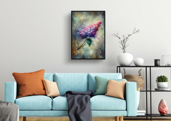 oil whimsical flowers lilacsyringa vulgaris living room 1