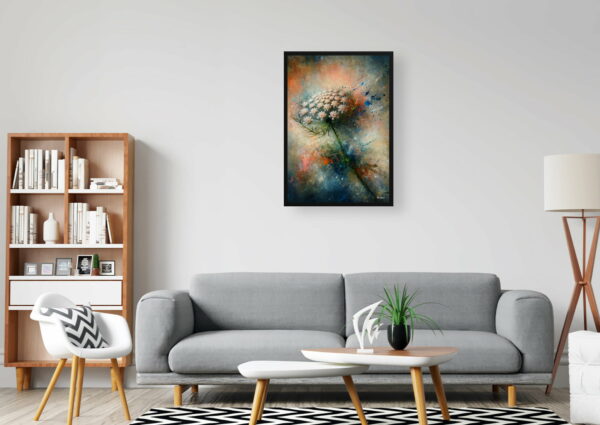 oil whimsical flowers queen annes lacedaucus carota office 1