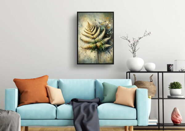 oil whimsical flowers royal fernosmunda living room 1