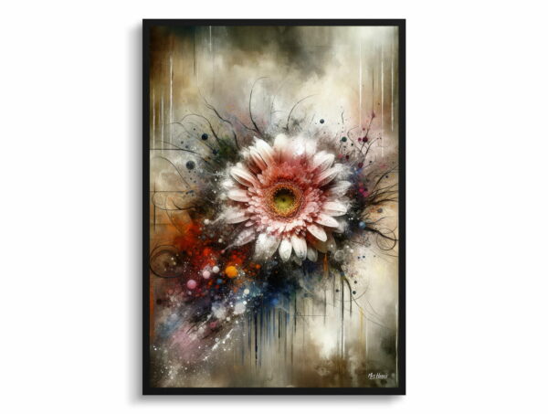 oil whimsical flowers transvaal daisygerbera front view 1