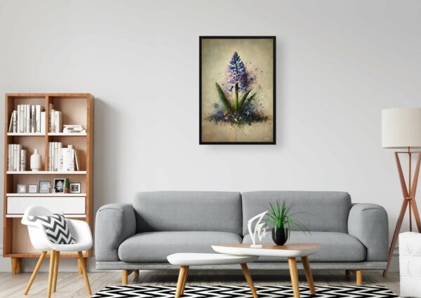 oil whimsical flowers wild hyacinthscamassia leichtlinii office 1