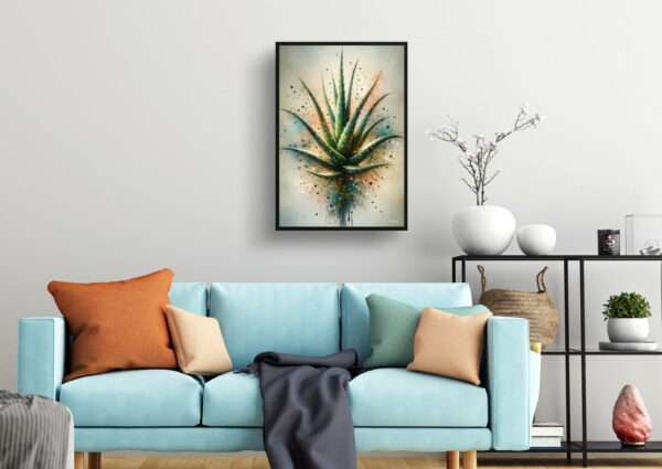 oil whimsical home plants aloe veraaloe barbadensis living room 1