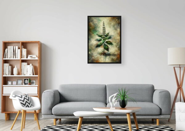 oil whimsical home plants basilocimum basilicum office 1