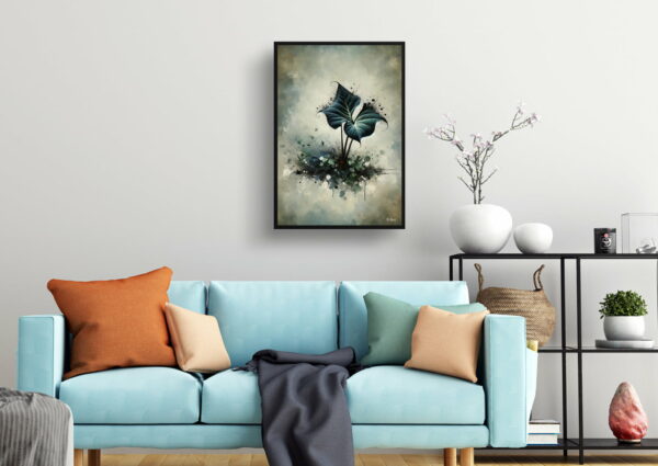 oil whimsical home plants black velvet alocasiaalocasia reginula living room