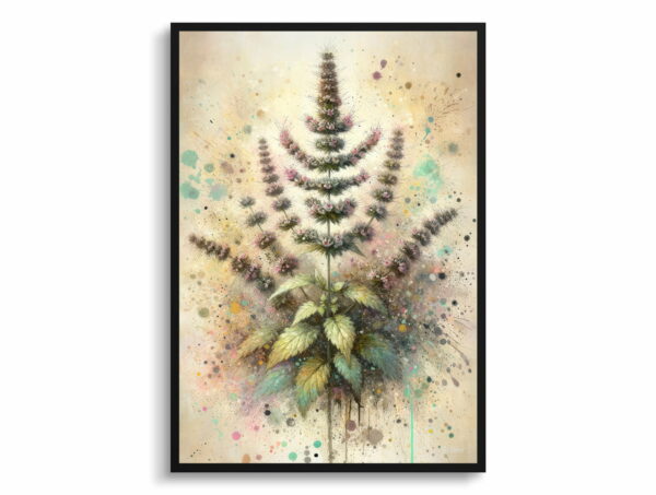 oil whimsical home plants catnipnepeta cataria front view 1