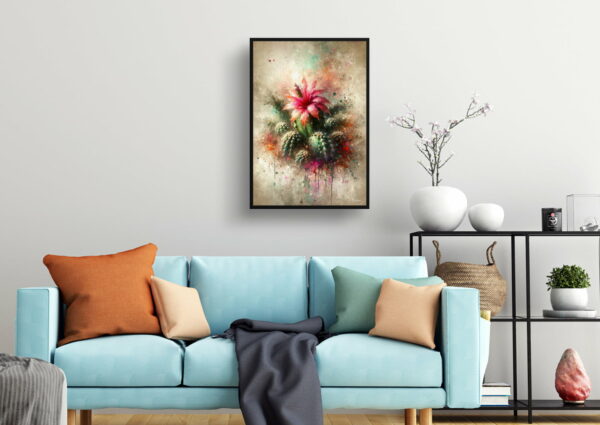 oil whimsical home plants christmas cactusschlumbergera x buckleyi living room 1