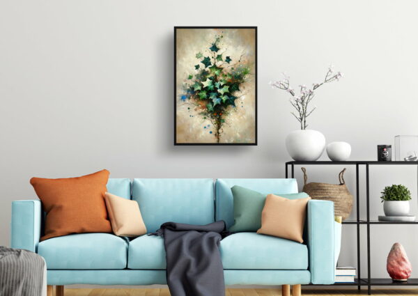 oil whimsical home plants english ivyhedera helix living room 1