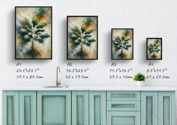 oil whimsical home plants fiddle leaf figficus lyrata print size comparison 1