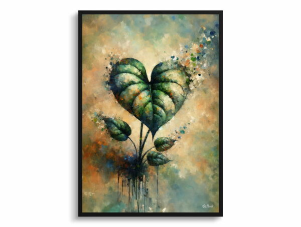 oil whimsical home plants heartleaf philodendronphilodendron hederaceum front view 1