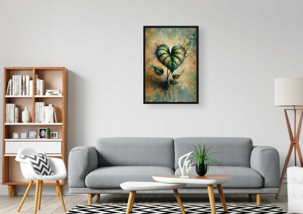 oil whimsical home plants heartleaf philodendronphilodendron hederaceum office 1