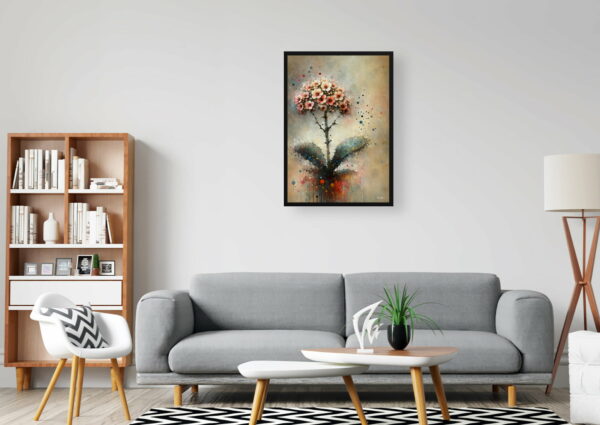 oil whimsical home plants kalanchoe office 1