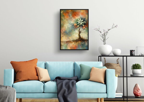 oil whimsical home plants moon cactusgymnocalycium mihanovichii living room 1