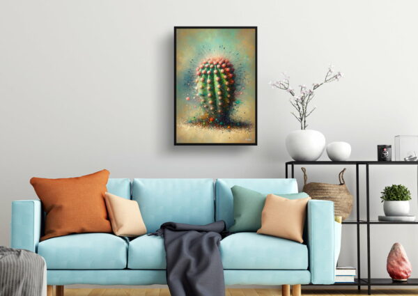 oil whimsical home plants peanut cactusechinopsis chamaecereus living room 1