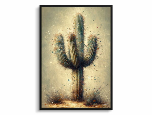 oil whimsical home plants saguaro cactuscarnegiea gigantea front view 1