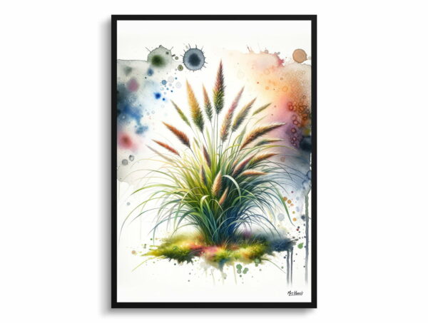 watercolour blotted flowers japanese sedgecarex oshimensis everillo front view 1