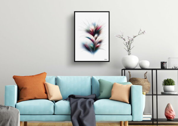 watercolour realist flowers stipa ichujarava ischu living room 1