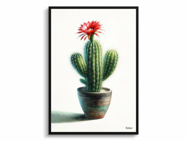 watercolour realist home plants peanut cactusechinopsis chamaecereus front view 1